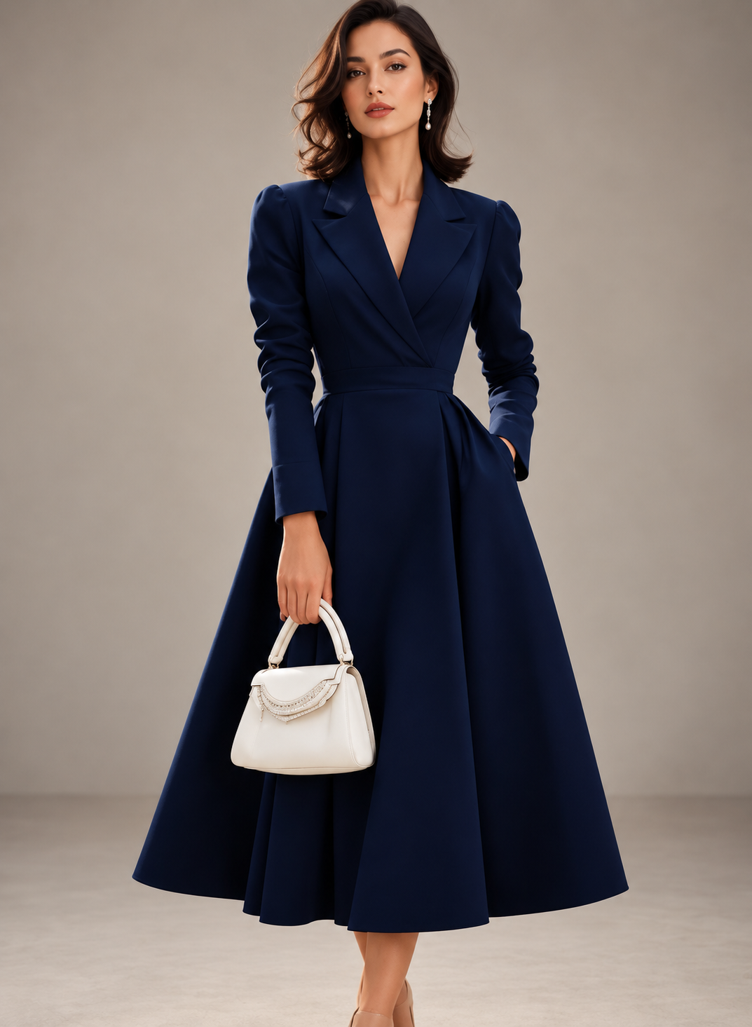 Vestido Hailey - Azul Marinho