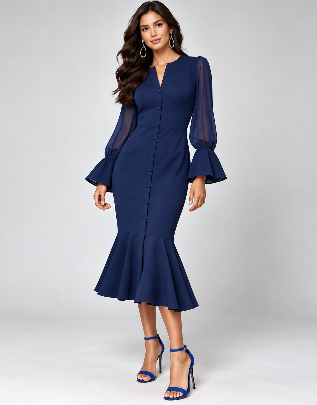 Vestido Bella - Azul